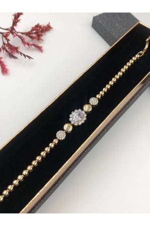 Çelik Kadın Bileklik Altın Renk Xuping Şıklığın Tamamlayıcısı 14 K Gold Renk 17+2 Cm kutulu Renk Atmaz