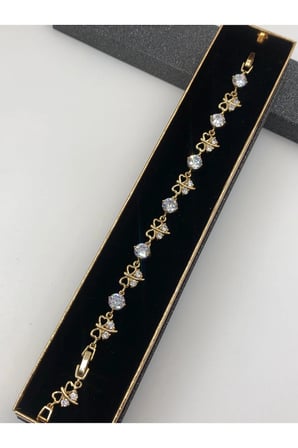 Çelik Kadın Bileklik Altın Renk Xuping Şıklığın Tamamlayıcısı 14 K Gold Renk 17+2 Cm kutulu Renk Atmaz