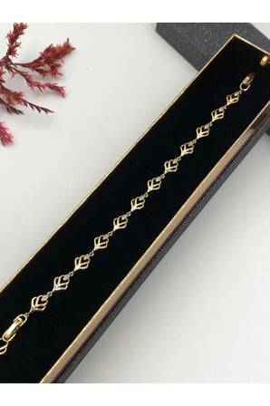 Çelik Kadın Bileklik Altın Renk Xuping Şıklığın Tamamlayıcısı 14 K Gold Renk 17+2 Cm kutulu Renk Atmaz