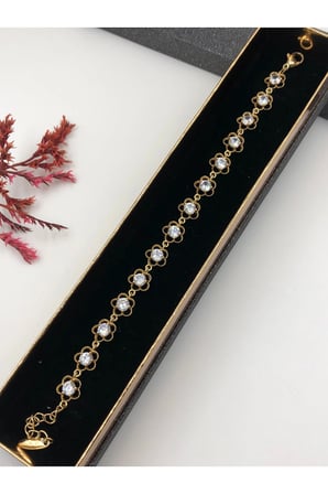 Çelik Kadın Bileklik Altın Renk Xuping Her Kombine Uygun! 14 K Gold Renk 17+2 Cm kutulu Renk Atmaz