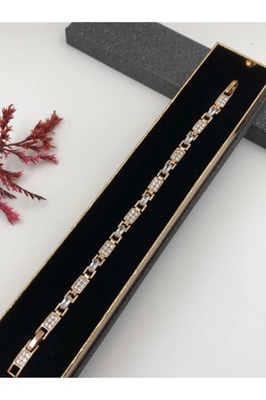 Çelik Kadın Bileklik Altın Renk Xuping Şıklığın Tamamlayıcısı Bakır Renk 19 Cm kutulu Renk Atmaz