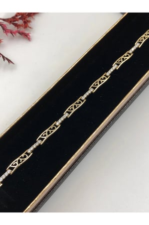 Çelik Kadın Bileklik Altın Renk Xuping Şıklığın Tamamlayıcısı! 14 K Gold Renk 17+2 Cm kutulu Renk Atmaz