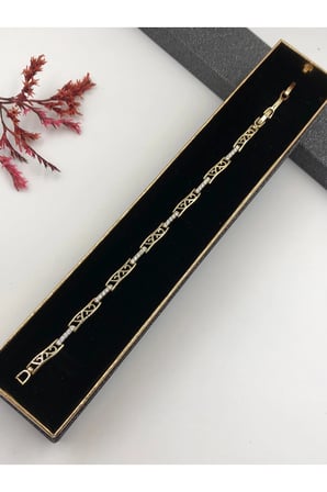 Çelik Kadın Bileklik Altın Renk Xuping Şıklığın Tamamlayıcısı! 14 K Gold Renk 17+2 Cm kutulu Renk Atmaz