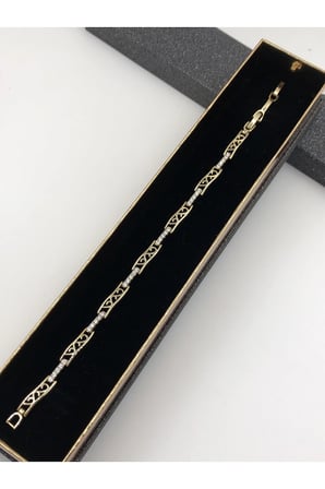 Çelik Kadın Bileklik Altın Renk Xuping Şıklığın Tamamlayıcısı 14 K Gold Renk 17+2 Cm kutulu Renk Atmaz