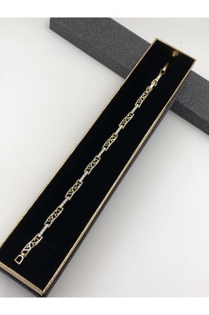 Çelik Kadın Bileklik Altın Renk Xuping Şıklığın Tamamlayıcısı 14 K Gold Renk 17+2 Cm kutulu Renk Atmaz