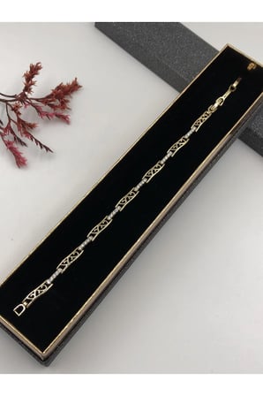 Çelik Kadın Bileklik Altın Renk Xuping Şıklığın Tamamlayıcısı 14 K Gold Renk 17+2 Cm kutulu Renk Atmaz