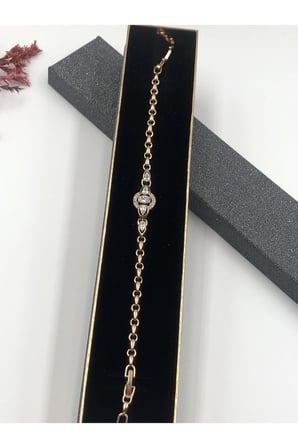 Çelik Kadın Bileklik Xuping ROSE GOLD RENGİNDE 17+2 CM FATURALI RENK GARANTİLİ