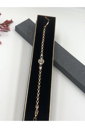 Çelik Kadın Bileklik Xuping ROSE GOLD RENGİNDE 17+2 CM FATURALI RENK GARANTİLİ