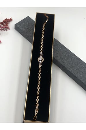 Çelik Kadın Bileklik Xuping ROSE GOLD RENGİNDE 17+2 CM FATURALI RENK GARANTİLİ
