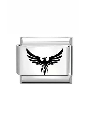 Çelik anka kuşu charm