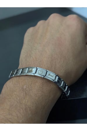 İtalyan Bileklik İsimli Charm ( Sadece Charm Fiyatıdır )