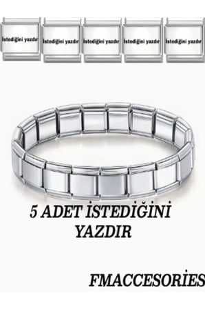 İTALYAN CHARM BİLEKLİK  5 ADET CHARMA SATICIYA SORU SOR KISMINDAN İSTEDİĞİNİ YAZDIR