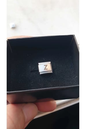 Harfli İtalyan Bileklik Charmı Z Harfli Figürlü 1 CM 9 MM Fmaccesories