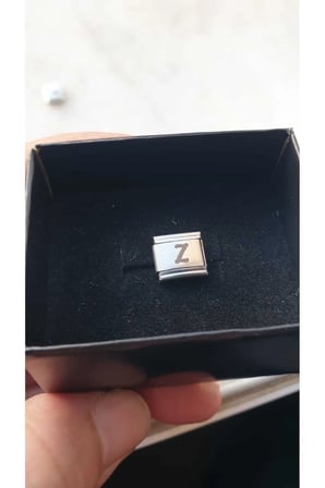 Harfli İtalyan Bileklik Charmı Z Harfli Figürlü 1 CM 9 MM Fmaccesories