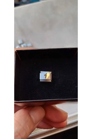 Harfli İtalyan Bileklik Charmı İ harfi Figürlü 1 CM 9 MM Fmaccesories