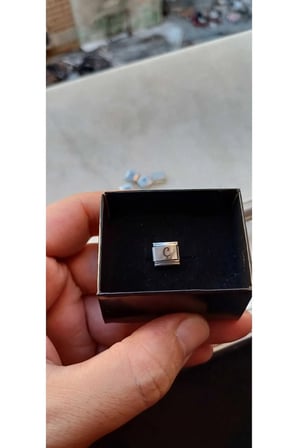 İTALYAN ÇELİK CHARM ÇELİK CHARM Ç HARFİ İSİM TARİH BAŞ HARF YAZILIR 9 MM