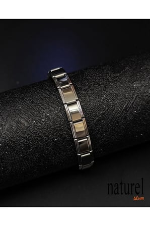 Çelik Bileklik Italyan Charm Bileklik Unisex Paslanmaz Faturalı Fmaccesories 1 Yıl Renk Garantili