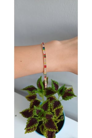 ÇELİK BİLEKLİK KADIN SU YOLU RENKLİ BAGET TAŞLI 316L KARARMAZ RENK ATMAZ 16 CM ANTİ ALERJİK