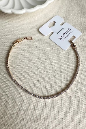 Caprea Pirinç Xuping Su Yolu Kadın Bileklik Kararmaz Kadın Bileklik 18 Cm
