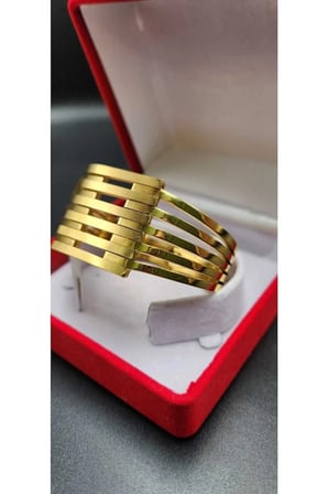 6'lı Kaburga Kelepçe - Gold
