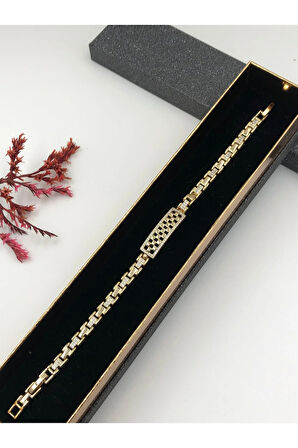 Şıklığın Tamamlayıcısı! Xuping Altın Renk Kadın Bileklik 14 K Gold Renk 17+2 Cm kutulu Renk Atmaz