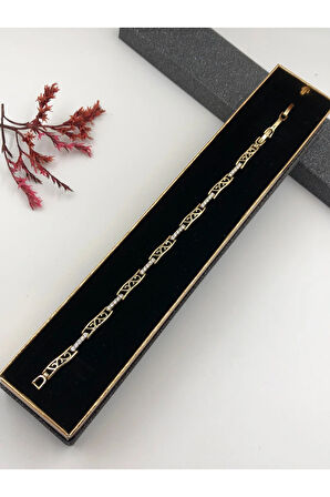 Şıklığın Tamamlayıcısı! Xuping Altın Renk Kadın Bileklik 14 K Gold Renk 17+2 Cm kutulu Renk Atmaz