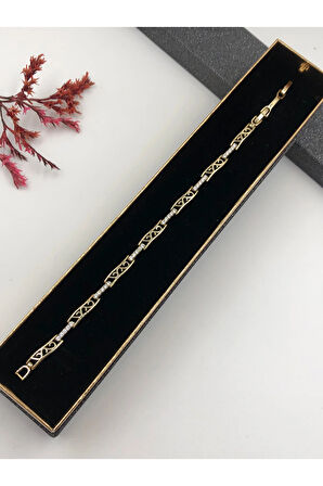 Şıklığın Tamamlayıcısı! Xuping Altın Renk Kadın Bileklik 14 K Gold Renk 17+2 Cm kutulu Renk Atmaz