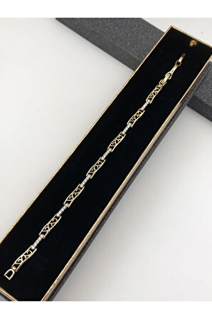 Şıklığın Tamamlayıcısı! Xuping Altın Renk Kadın Bileklik 14 K Gold Renk 17+2 Cm kutulu Renk Atmaz