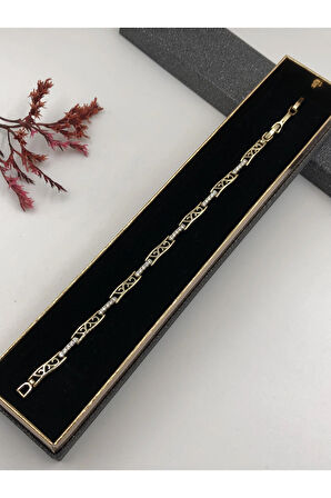 Şıklığın Tamamlayıcısı! Xuping Altın Renk Kadın Bileklik 14 K Gold Renk 17+2 Cm kutulu Renk Atmaz