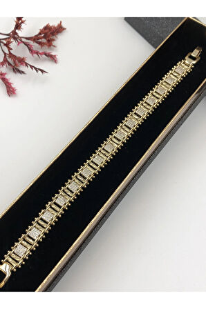 Şıklığın Tamamlayıcısı! Xuping Altın Renk Kadın Bileklik 14 K Gold Renk 18 Cm kutulu Renk Atmaz