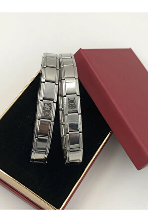 Batman Ve Hello Kitty Italyan Charm Çelik Çift Bilekliği KUTULU HEDİYE NOTU YAZILIR 2 ADET