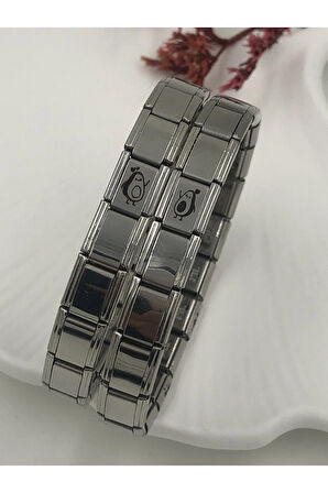 KALPLİ AVAKADO İTALYAN CHARM ANI ÇELİK ÇİFT BİLEKLİĞİ 2 ADET) KUTULU NOT YAZILABİLİR FMACCESORİES