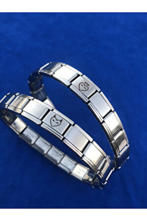 İTALYAN ÇELİK BİLEKLİK CHARMLI MELEK SEVGİLİ KOMBİNİ FMACCESORİES