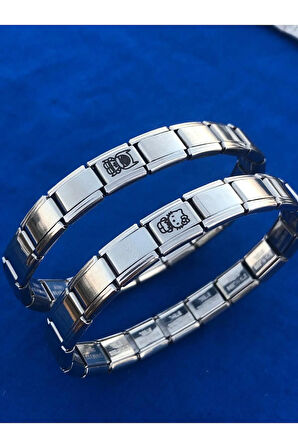 Çelik İtalyan Bileklik hellokitty batman 2 li sevgili çift kombin