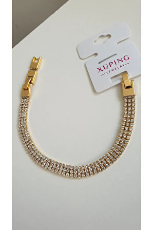 SU YOLU XUPİNG MARKA 3 LÜ ÇELİK BİLEKLİK VİP KARARMAZ SERİFATURALI 1 YIL GARANTİLİ 17 + 2 CM 2 PARÇA