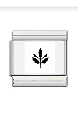 İtalyan Çelik Bileklik Charmı Lazer Baskı