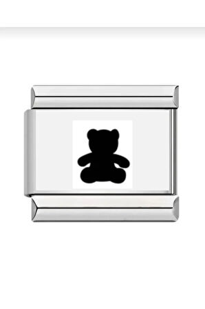 italyan bileklik charmı çelik 9 mm 1 cm lazer baskı charm fmaccesories