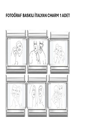 FOTOĞRAF BASKILI  İTALYAN BİLEKLİK CHARM