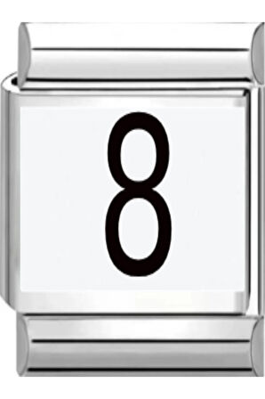 İtalyan Bi̇lekli̇k Sayi Charm Nomi̇ Charm Sayi 1 Yil Renk Garanti̇li̇ Çeli̇k Fmaccesori̇es