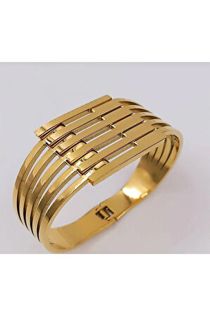 22 AYAR ALTIN KAPLAMA KABURGA KELEPÇE BİLEKLİK PASLANMAZ ÇELİK