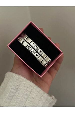 ÇELİK KELEBEKLİ ÇİFT BİLEKLİK SEVGİLİ KOMBİN SEVGİLİ HEDİYE