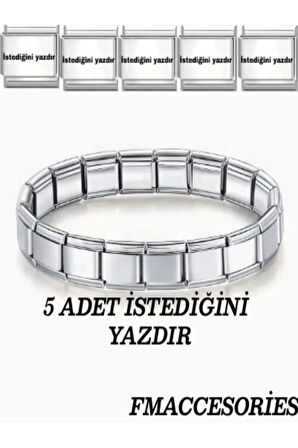 İTALYAN CHARM BİLEKLİK  5 ADET CHARMA SATICIYA SORU SOR KISMINDAN İSTEDİĞİNİ YAZDIR