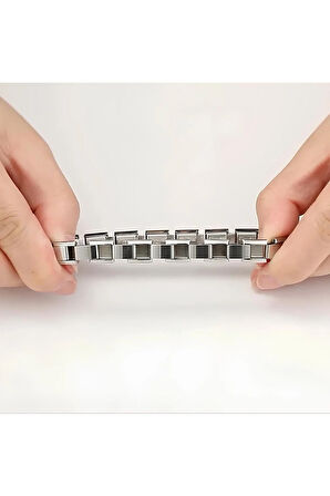 Kişiye Özel Isim Yazılı Italyan Charm 18cm Çelik Bileklik 18 cm gümüş renk bileklik nomi