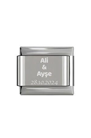 Kişiye Özel Yazı Ve Isim Yazılı Italyan Charm Bileklik Ek Uzatma Charmı