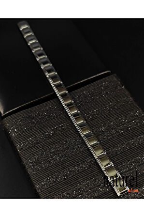 Çelik Bileklik Italyan Charm Bileklik Unisex Paslanmaz Faturalı Fmaccesories 1 Yıl Renk Garantili