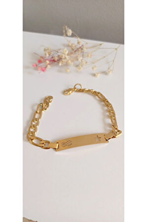 ÇELİK BİLEKLİK KADIN İSİM TARİH BAŞ HARF YAZILABİLİR 316L KARARMAZ RENK ATMAZ 21  CM ANTİ ALERJİK