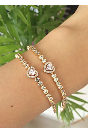 Kalp Bileklik Çelik 16 2 Parça Ayarlanabilir Antialerjik Her Bileğe Uygun 316l