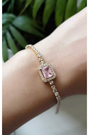 SU YOLU BAGET TAŞLI 316L ÇELİK BİLEKLİK VİP PASLANMAZ ÇELİK ANTİ ALERJİK KARARMAZ SERİ FMACCESORİES