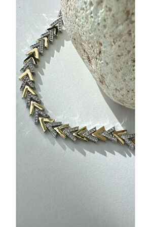 Balık Sırtı Çelik Çavuş V Bileklik Kılçık Vip Seri Kararmaz 316 L Xuping Çelik Model Fmaccesories