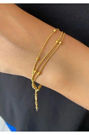 Çelik 3'lü Dorika Bileklik